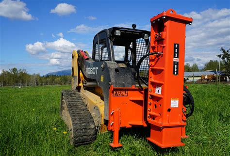 post driver for skid steer price|post pounder attachment for bobcat.